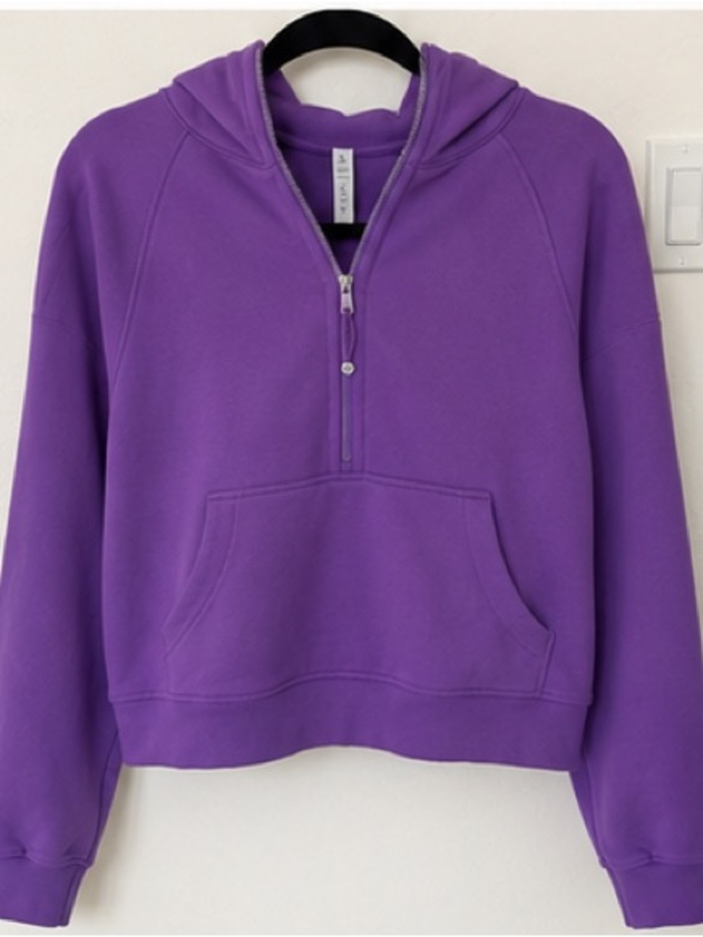 Lululemon Purple Half-Zip Hooded Pullover Sweatshirt
